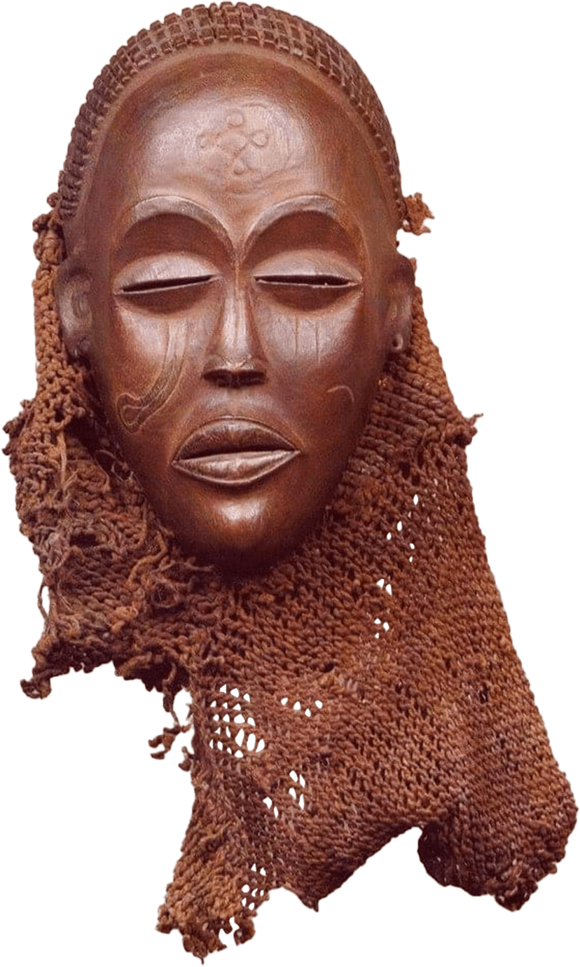 Masque traditionnel africain Mukishi