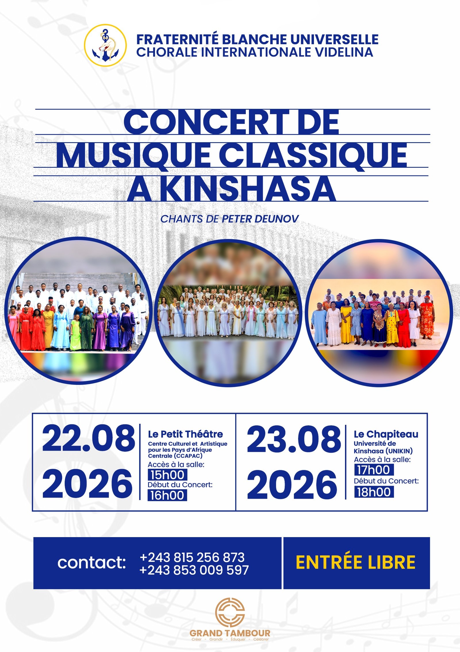 Concert de musique classique à Kinshasa